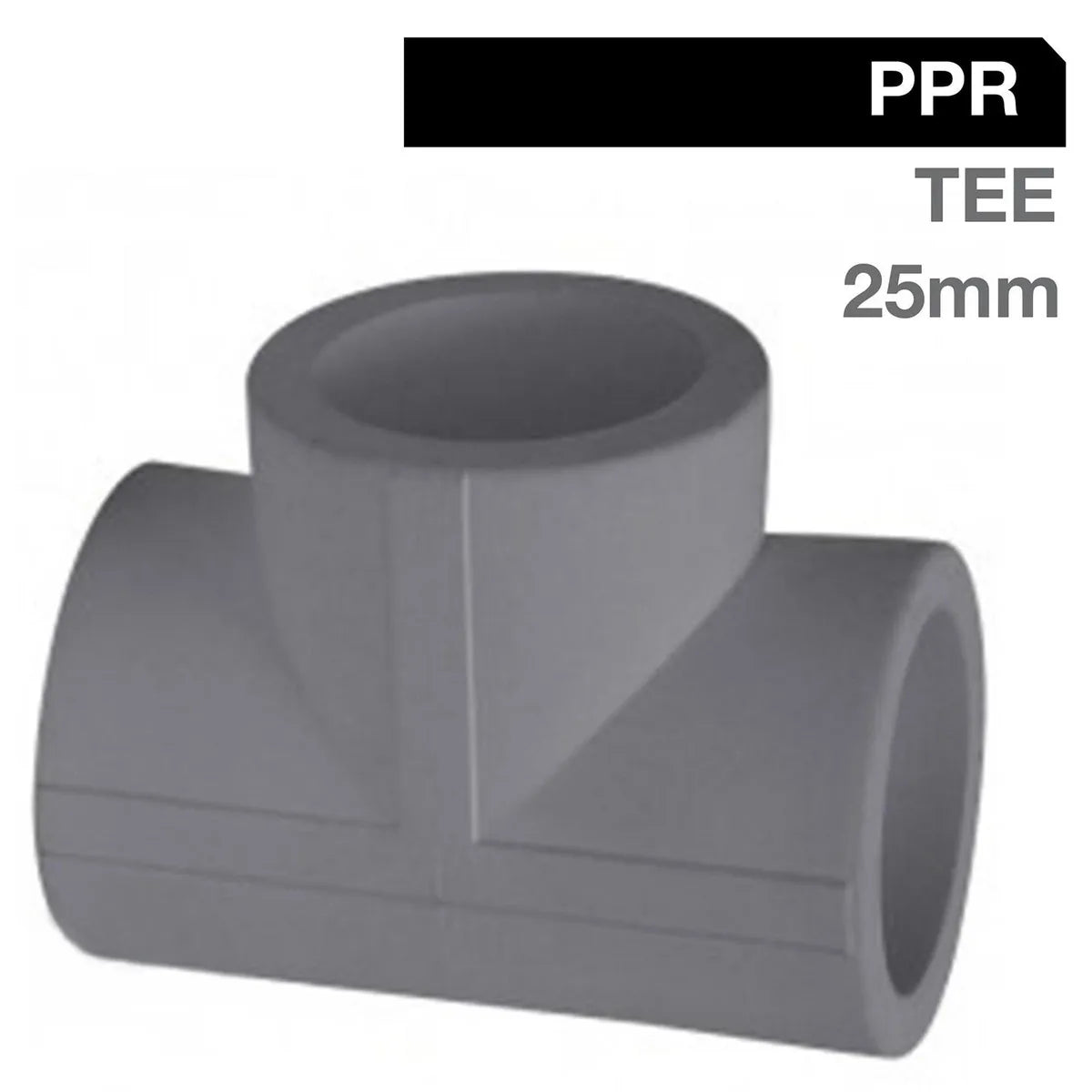 TEE PPR 25 MM S/S